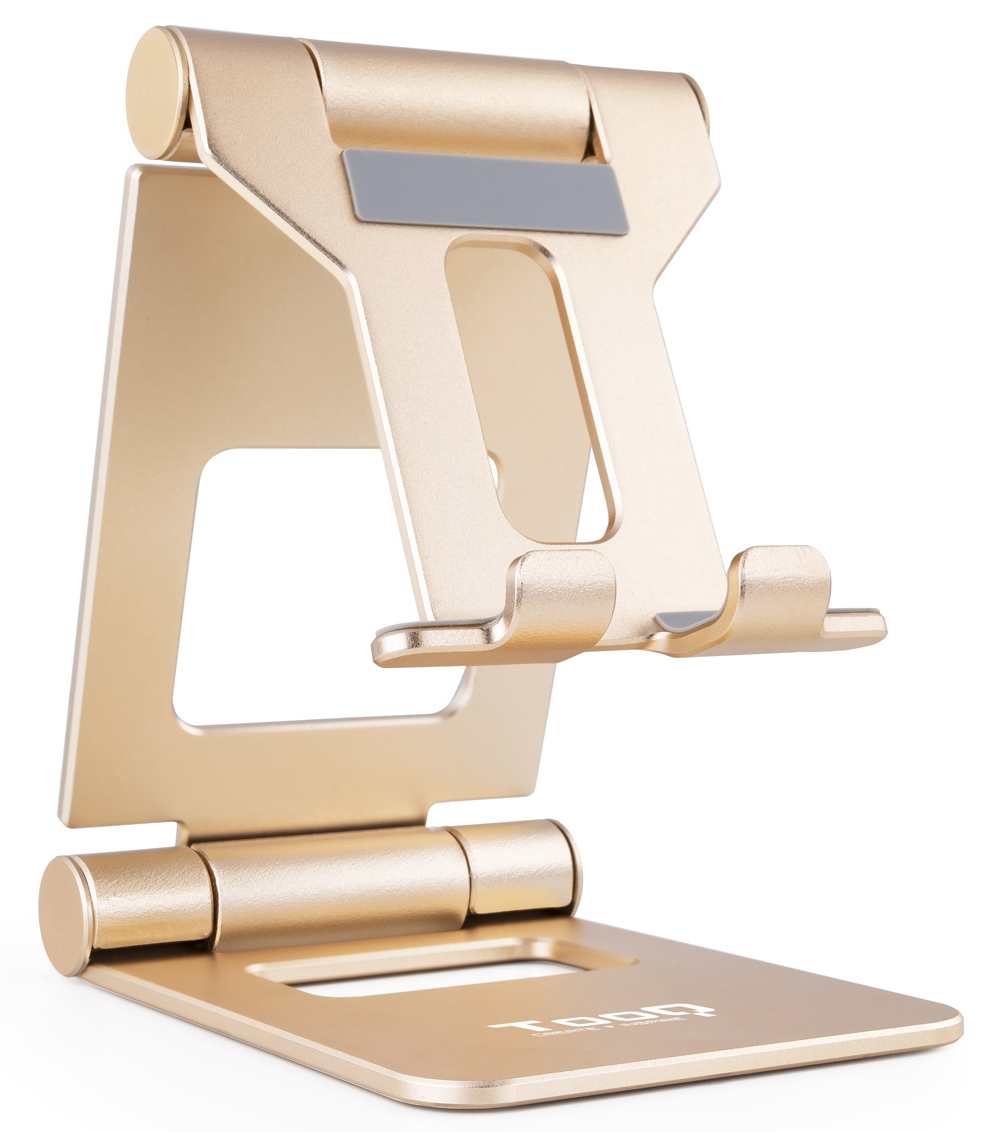 Picture of Picture of Suporte de Mesa Tooq Ajustável p/ Smartphone/Tablet Max. 10" Dourado