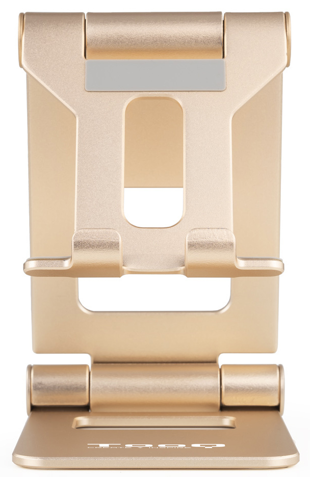 Tooq - Suporte de Mesa Tooq Ajustável p/ Smartphone/Tablet Max. 10" Dourado