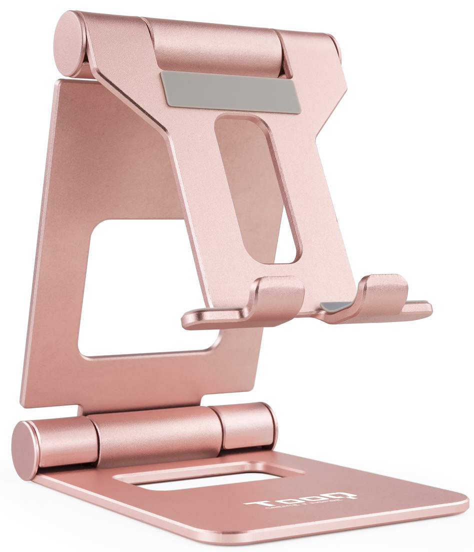 Picture of Picture of Suporte de Mesa Tooq Ajustável p/ Smartphone/Tablet Max. 10" Rosa