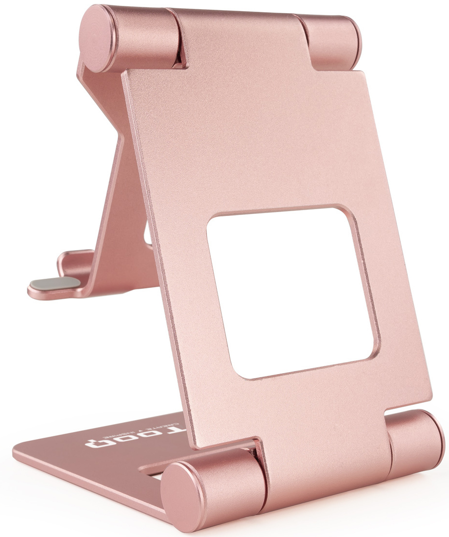 Tooq - Suporte de Mesa Tooq Ajustável p/ Smartphone/Tablet Max. 10" Rosa