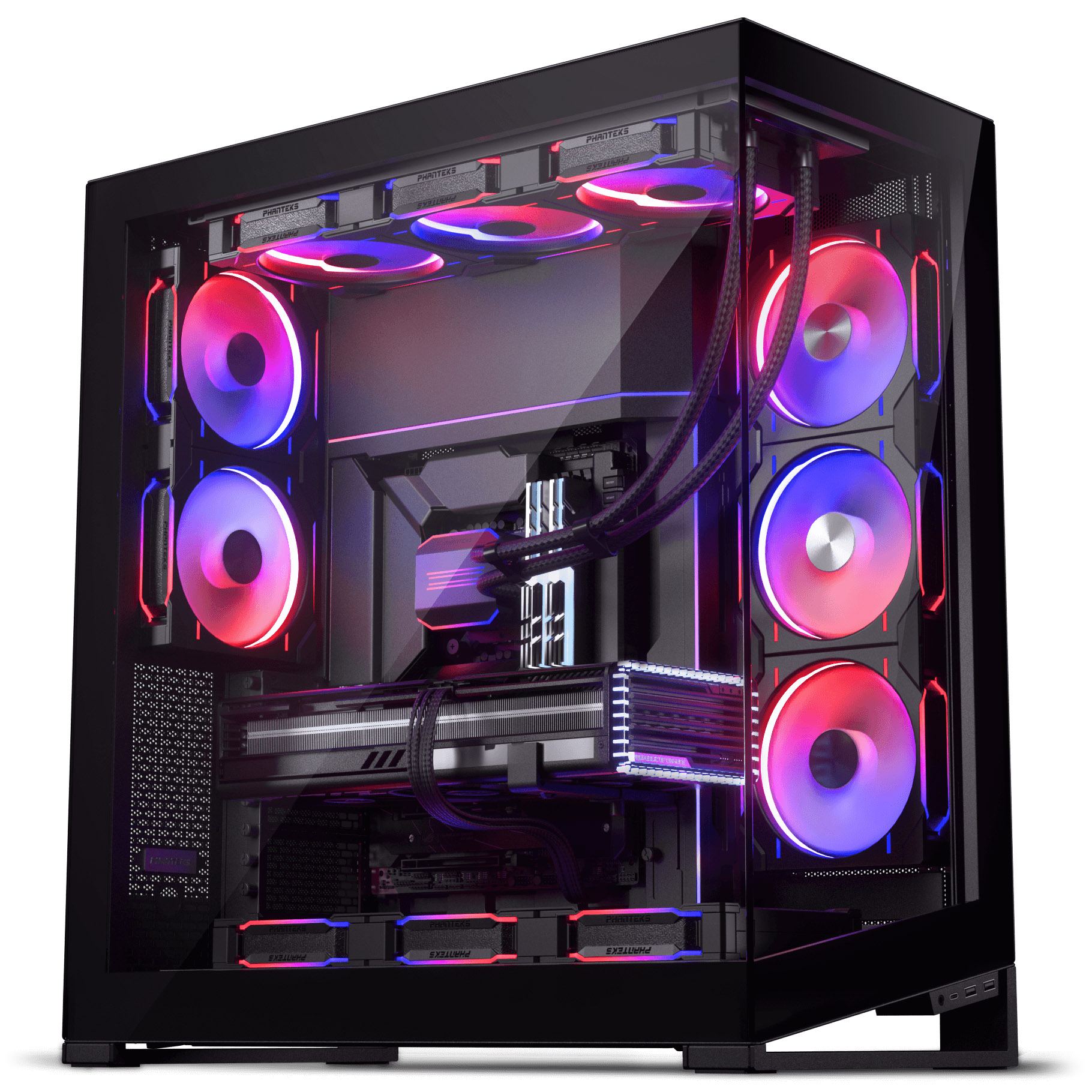 Phanteks - Caixa E-ATX Phanteks NV Series NV9 MK2 Vidro Temperado DRGB Preto