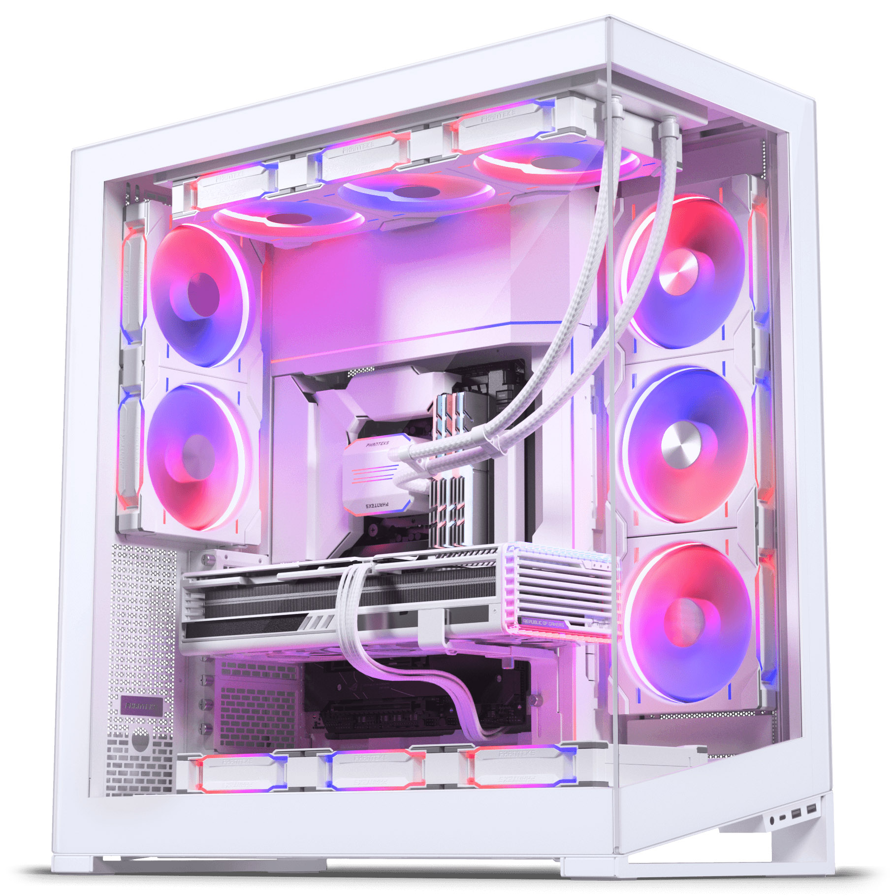 Phanteks - Caixa E-ATX Phanteks NV Series NV9 MK2 Vidro Temperado DRGB Branco