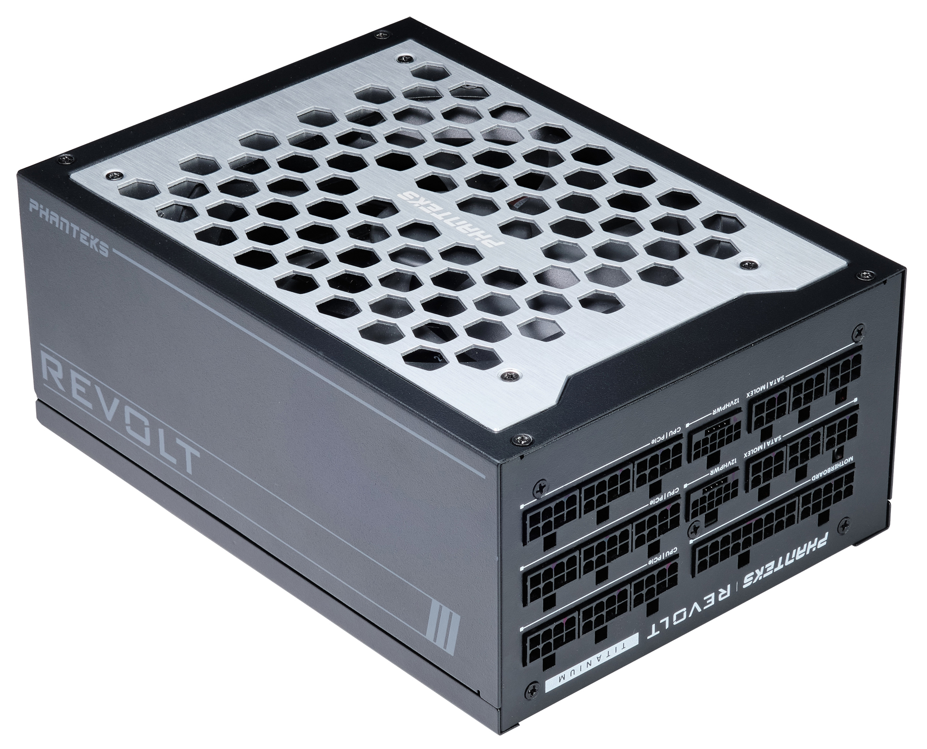 Picture of Picture of Fonte Modular Phanteks Revolt ATX 3.0 PCIe 5.0 1600W Titanium Preta (Sem Cabos Incluídos)