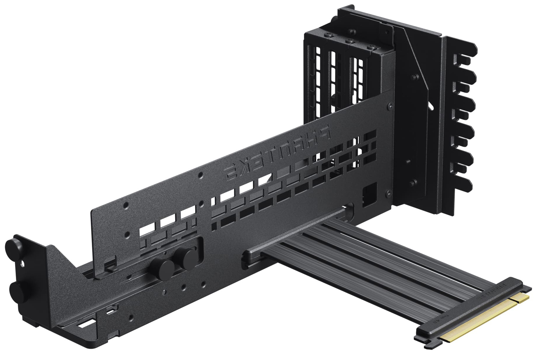 Phanteks - Vertical GPU Bracket Phanteks PCIe Gen4 , DRGB, PCIe 4.0 x 16 Riser Cable, 22cm Preto