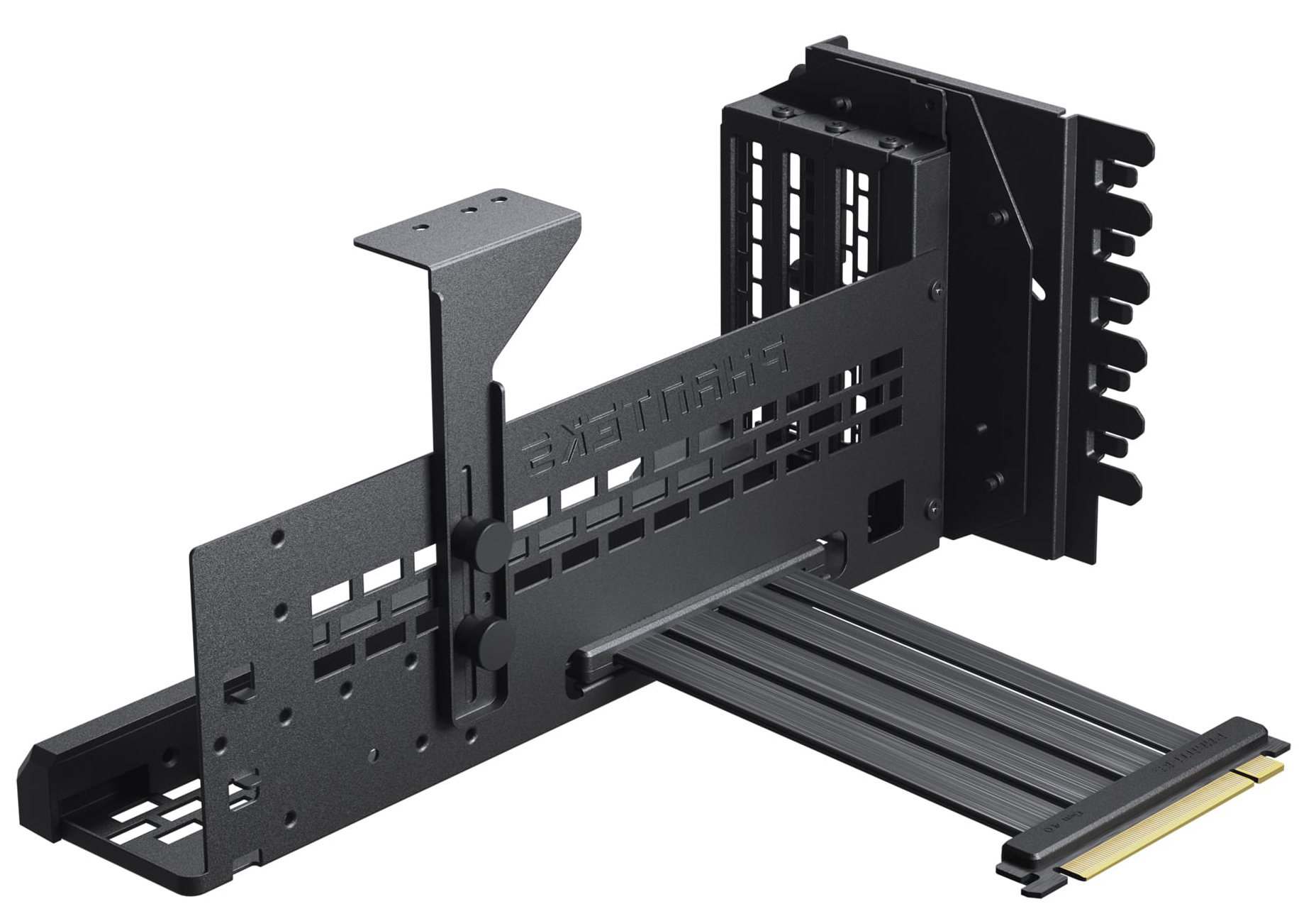 Phanteks - Vertical GPU Bracket Phanteks PCIe Gen4 , DRGB, PCIe 4.0 x 16 Riser Cable, 22cm Preto