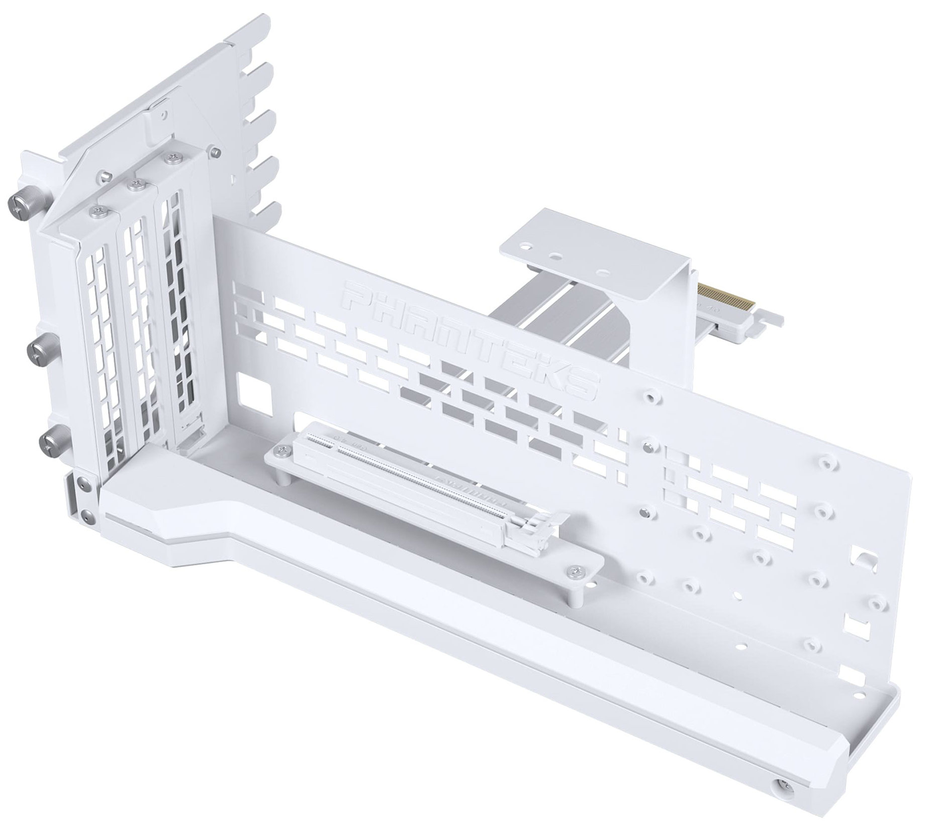 Phanteks - Vertical GPU Bracket Phanteks PCIe Gen4 , DRGB, PCIe 4.0 x 16 Riser Cable, 22cm Branco