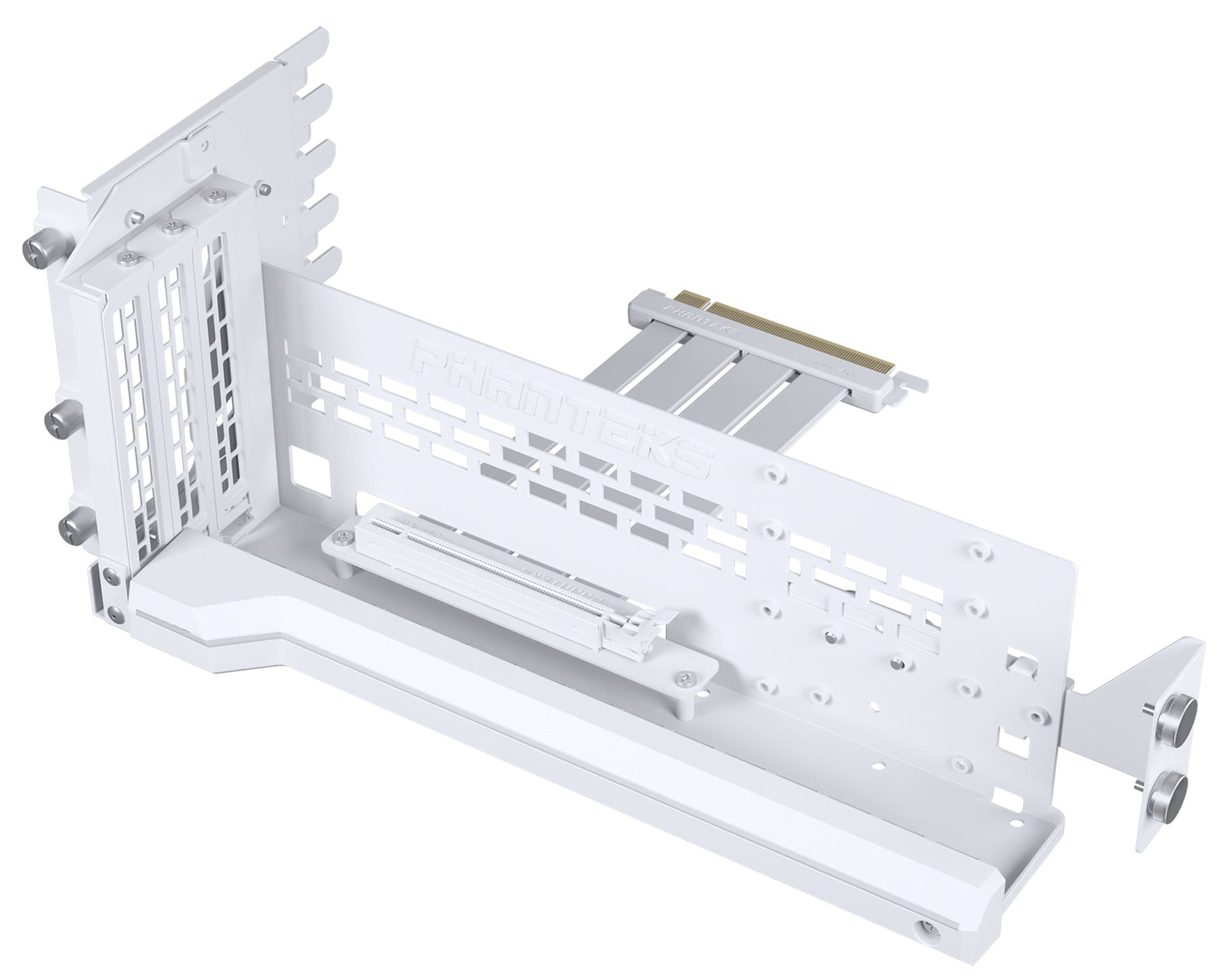 Picture of Picture of Vertical GPU Bracket Phanteks PCIe Gen4 , DRGB, PCIe 4.0 x 16 Riser Cable, 22cm Branco