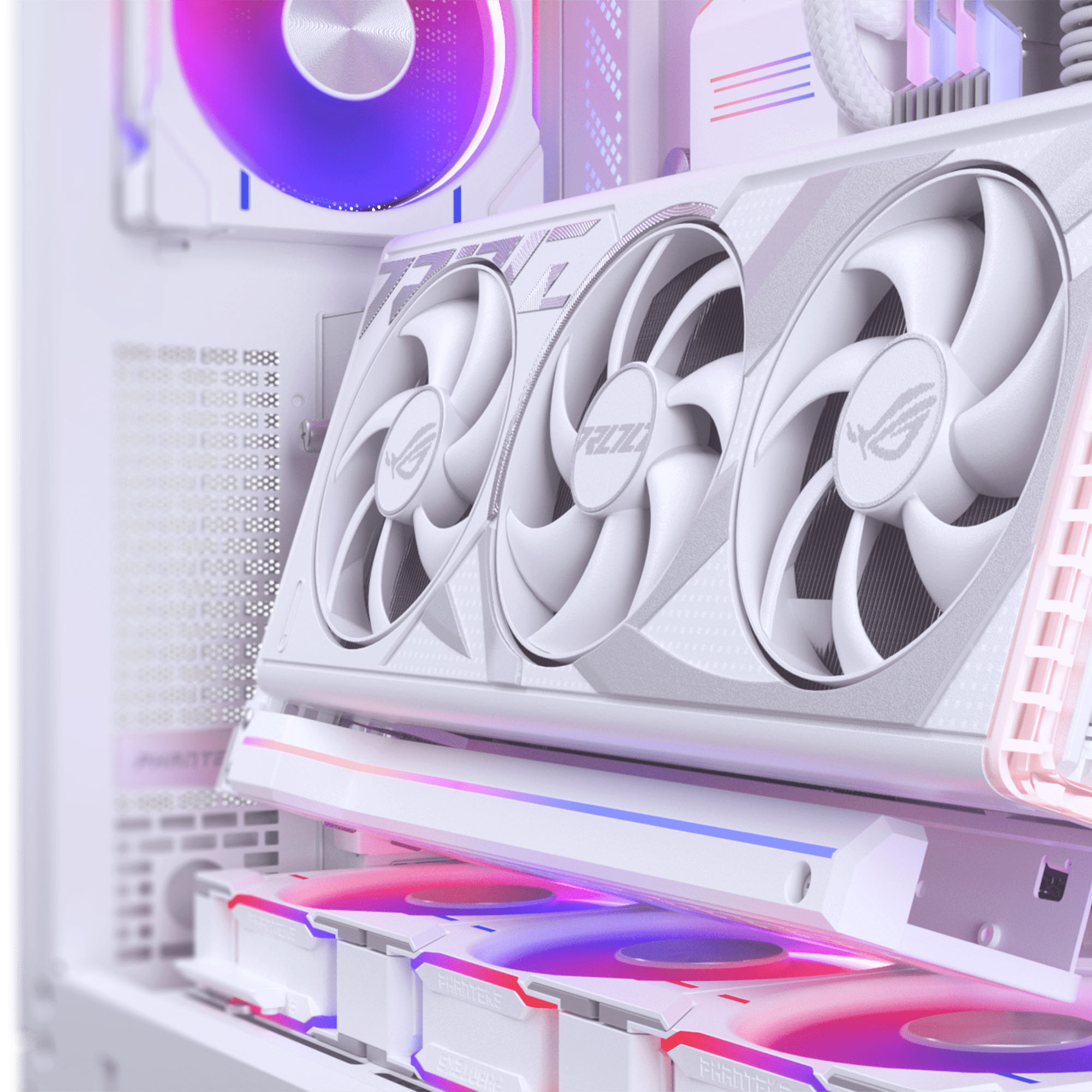 Phanteks - GPU Bracket Vertical Phanteks+Cabo PCI-E 5.0 x16 Fita Riser 22cm Branco