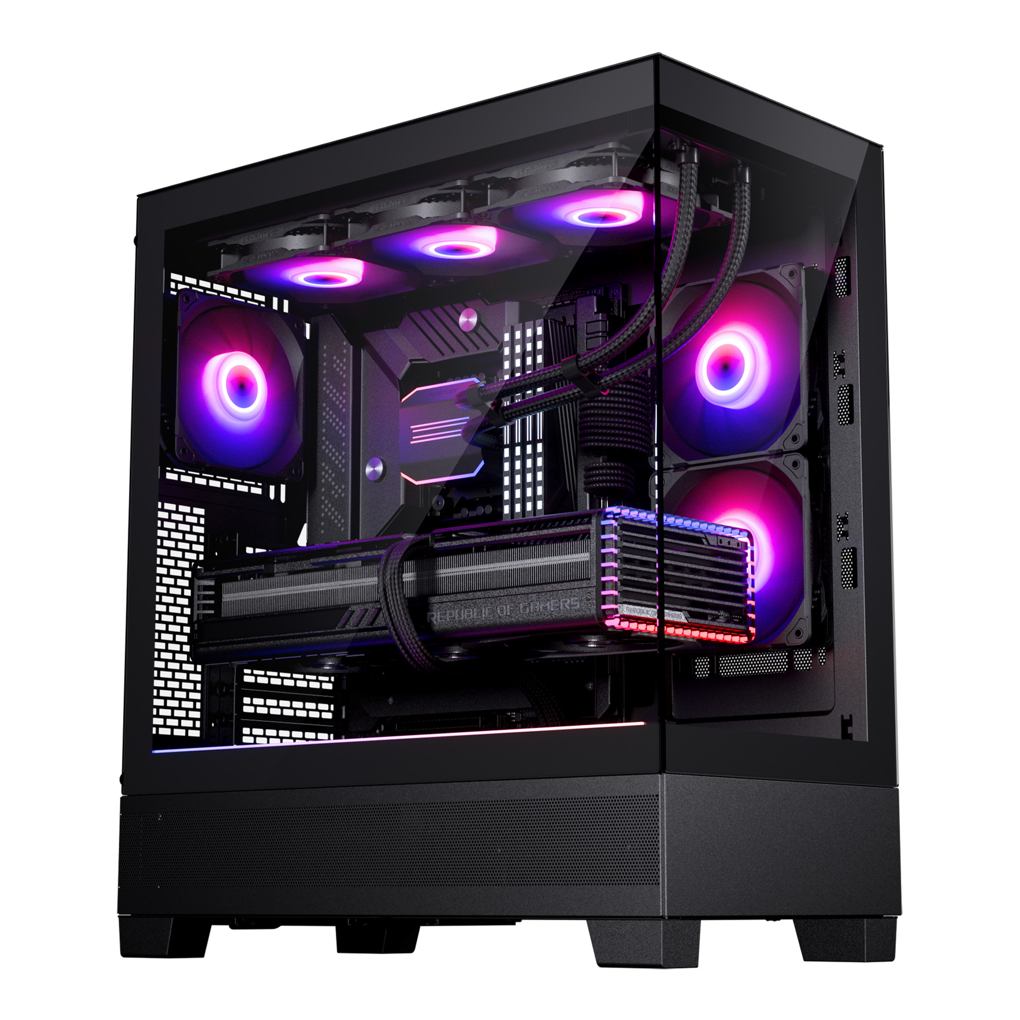 Phanteks - Caixa ATX Phanteks XT View D-RGB Vidro Temperado Preto