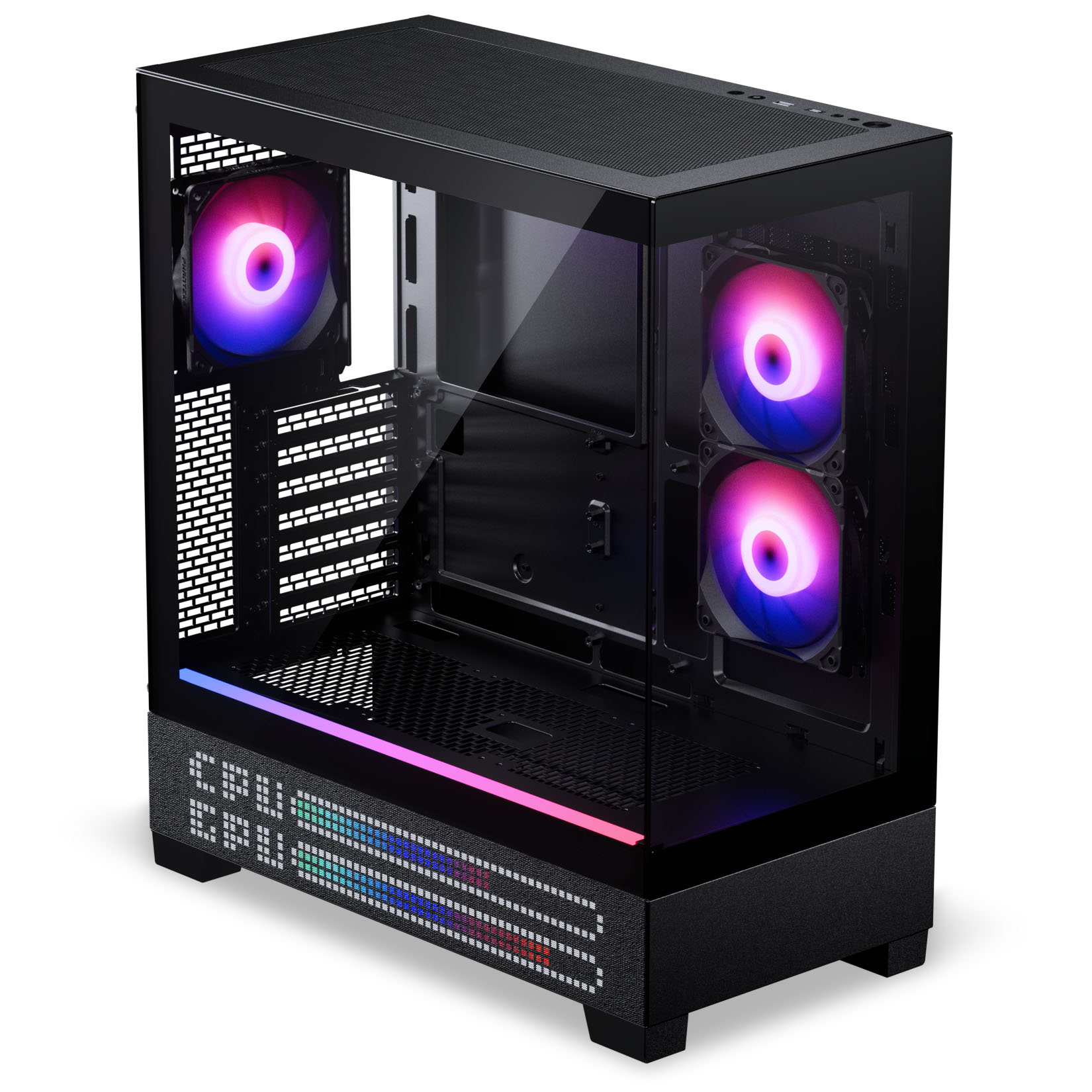 Phanteks - Caixa ATX Phanteks XT View Matrix D-RGB Vidro Temperado Preto