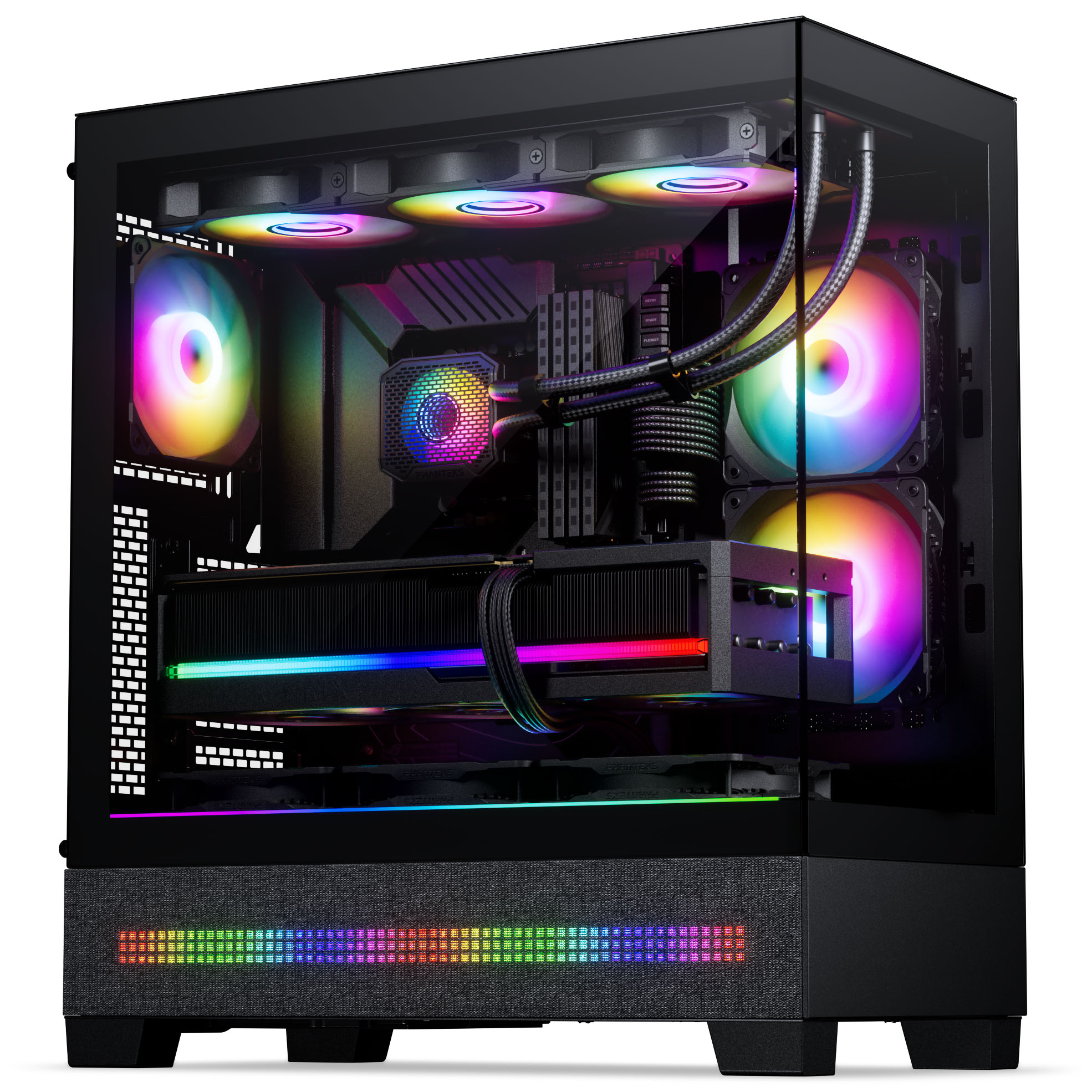 Phanteks - Caixa ATX Phanteks XT View Matrix D-RGB Vidro Temperado Preto
