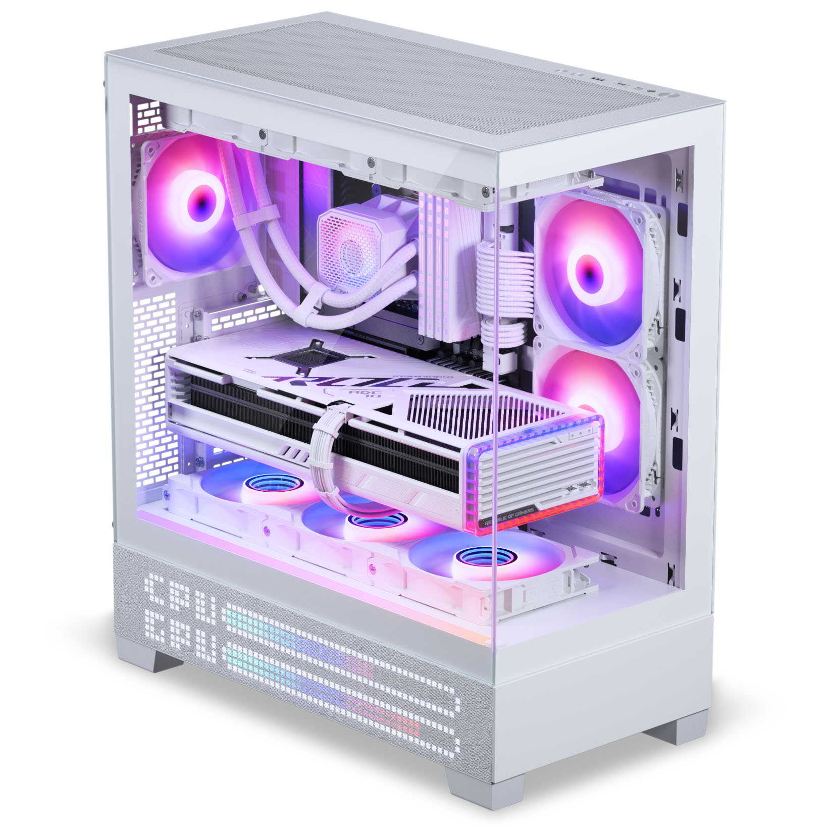Phanteks - Caixa ATX Phanteks XT View Matrix D-RGB Vidro Temperado Branco