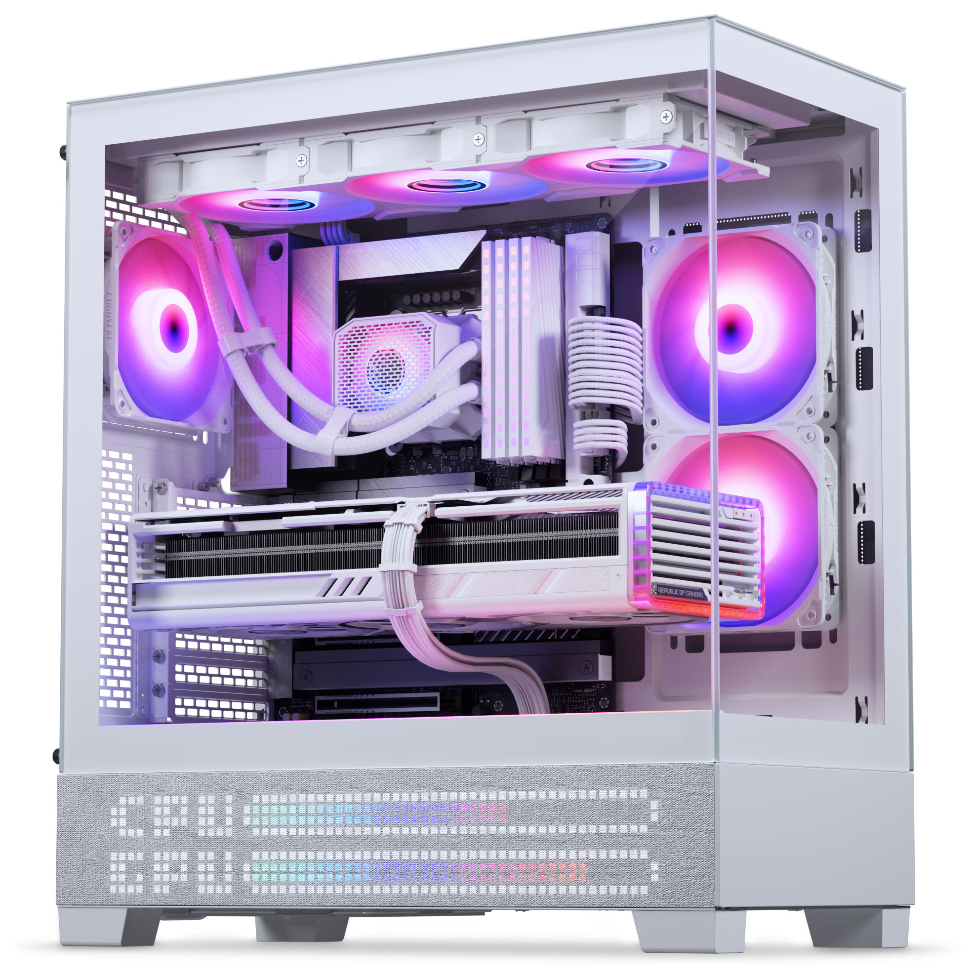 Phanteks - Caixa ATX Phanteks XT View Matrix D-RGB Vidro Temperado Branco