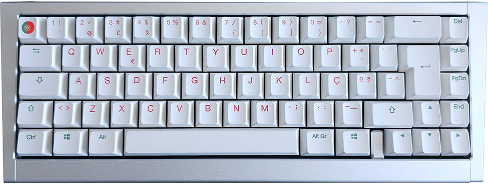 Picture of Picture of Kit Teclado DIY Ducky Outlaw 65 Silver (PT)