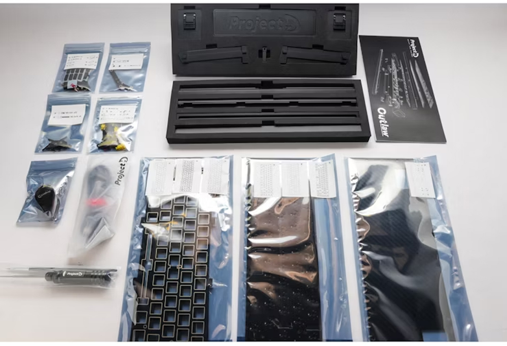 Picture of Picture of Kit Teclado DIY Ducky Outlaw 65 Silver (PT)