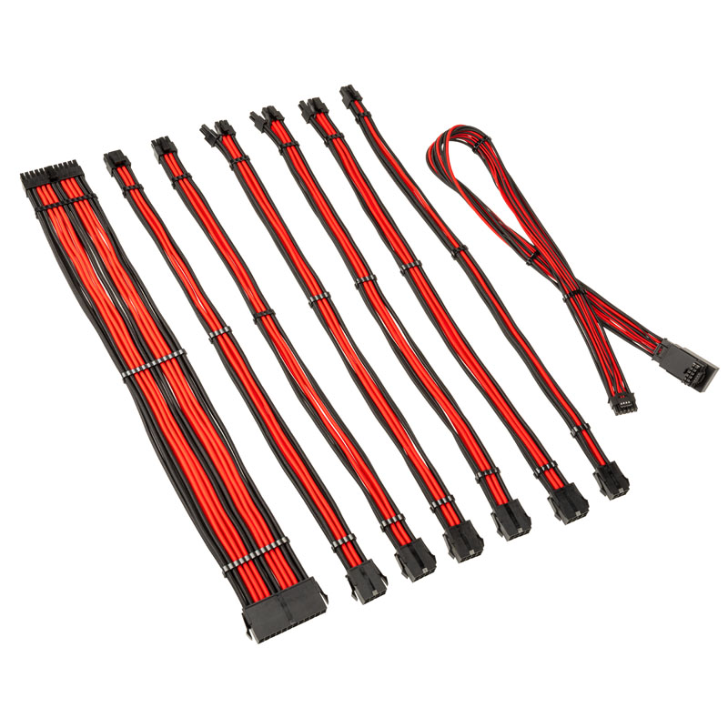 Picture of Picture of Kit de Extensão Kolink Core Pro 12V-2x6 Type 1 - Jet Black/Racing Red