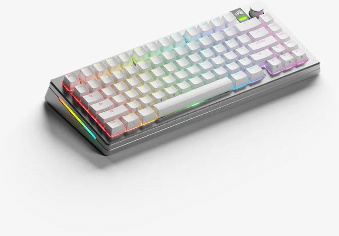 Picture of Picture of Teclado Mecânico Glorious GMMK 3 Pro Wireless 75% Prateado - Fox Switch (US)