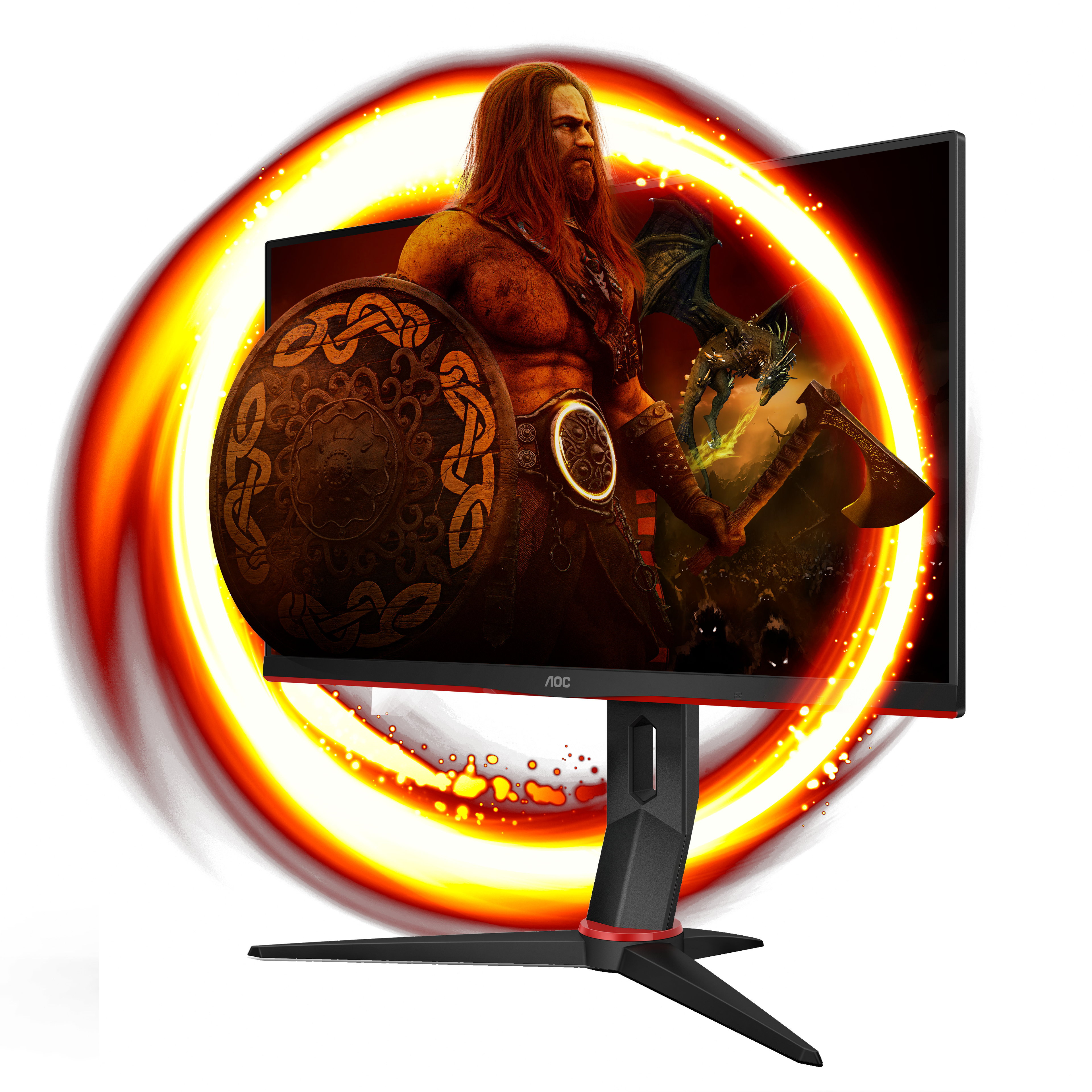 AOC - Monitor AOC Gaming 23.8" Q24G2A IPS QHD 165Hz 1ms FreeSync Premium / G-SYNC Compatible