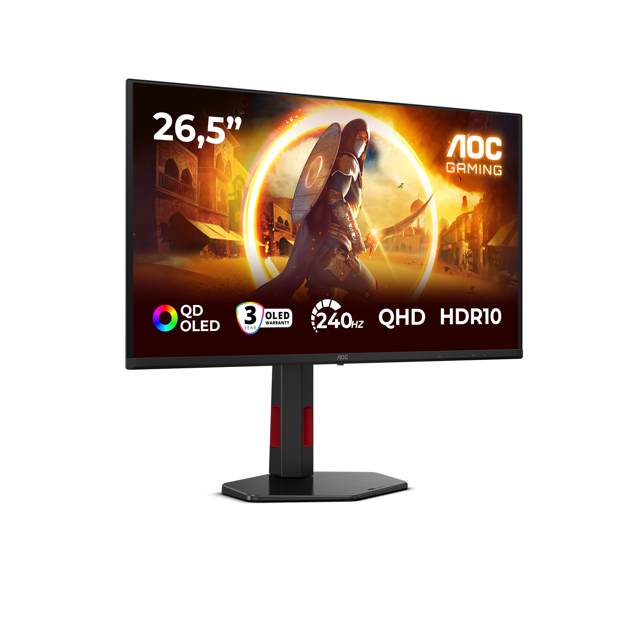 AOC - Monitor AOC Gaming 27" Q27G4ZDR  QD-OLED QHD 240Hz 0,03ms Adaptive-Sync HDR10