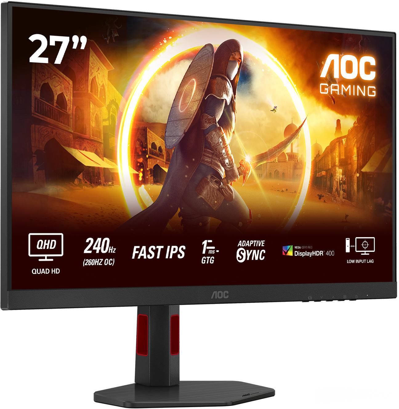 AOC - Monitor AOC Gaming 27" Q27G4ZR IPS QHD 240Hz (OC 260Hz) 1ms