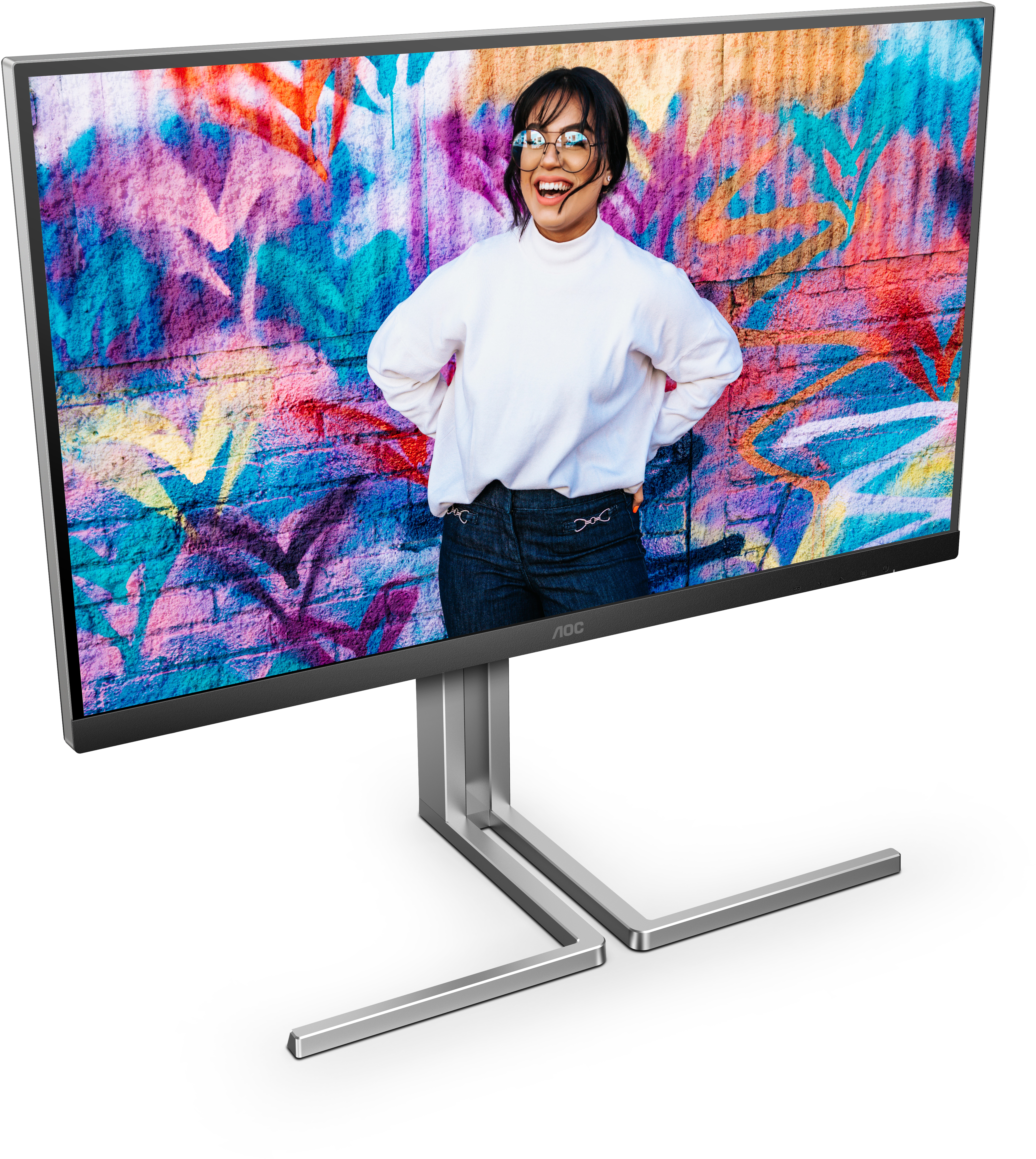 AOC - Monitor AOC 27" Q27U3CV IPS QHD 75Hz USB-C (PD65W) USB-C Docking