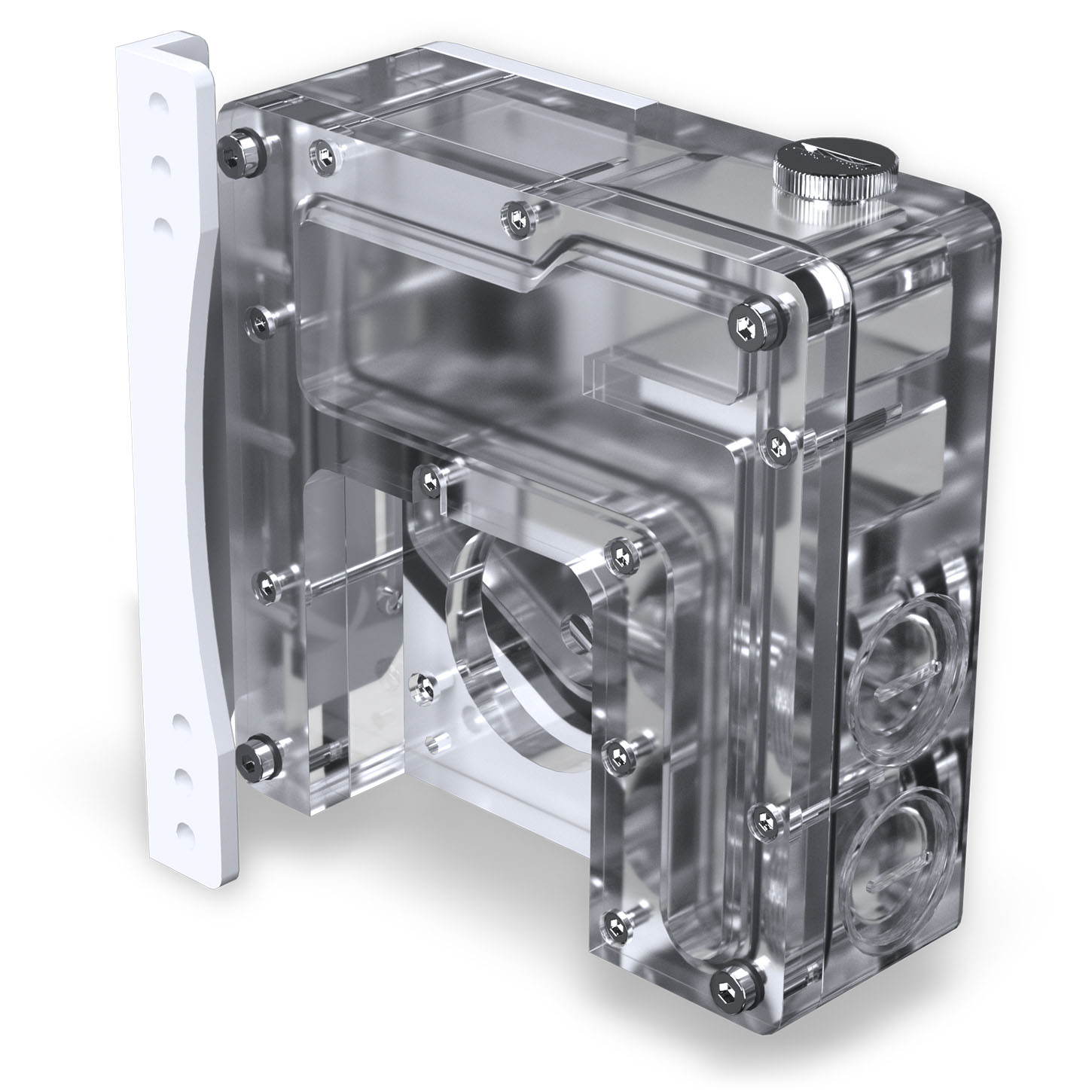 Phanteks - Reservatório Phanteks Glacier EZ-Fit 120RES-DDC ARGB Branco