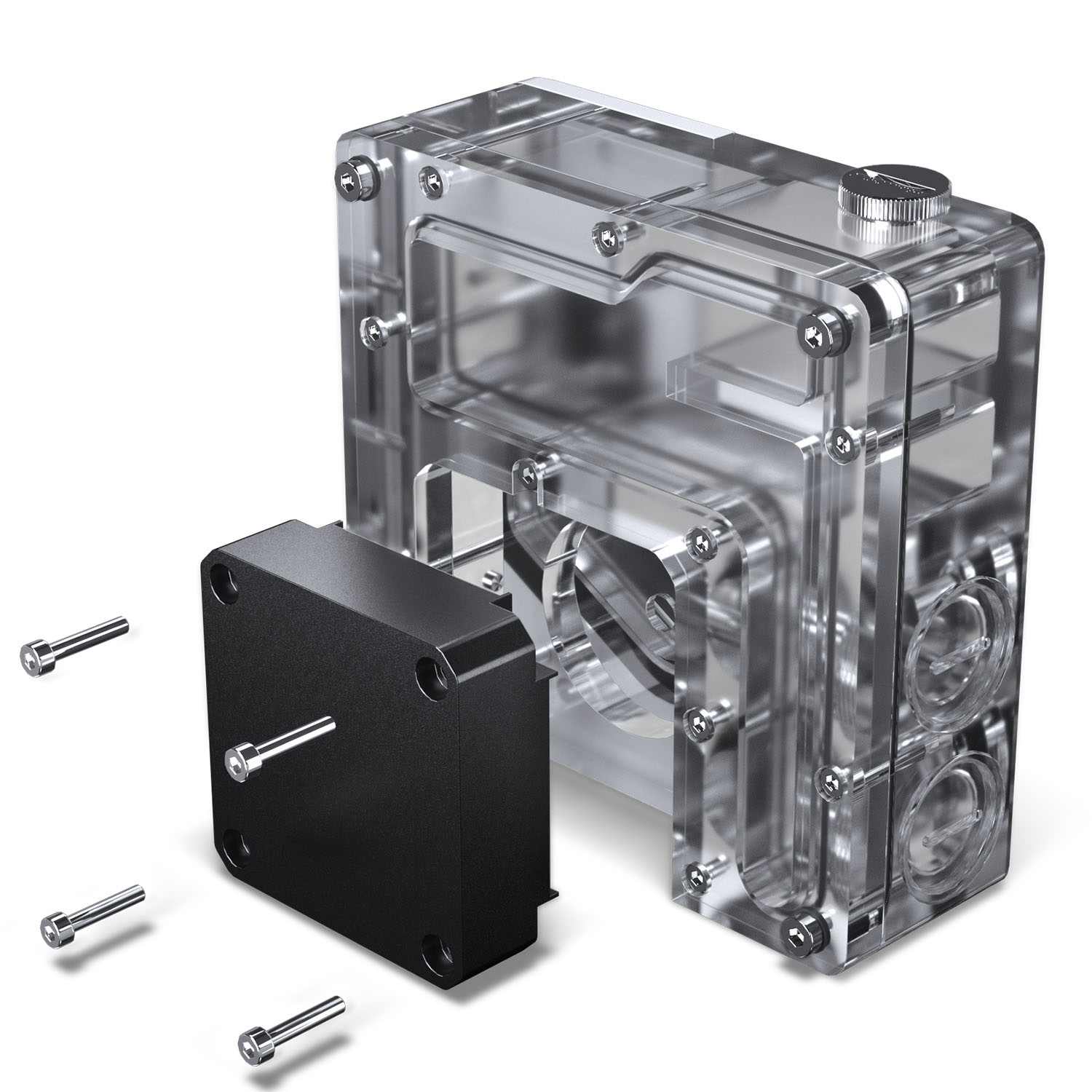 Phanteks - Reservatório Phanteks Glacier EZ-Fit 120RES-DDC ARGB Branco