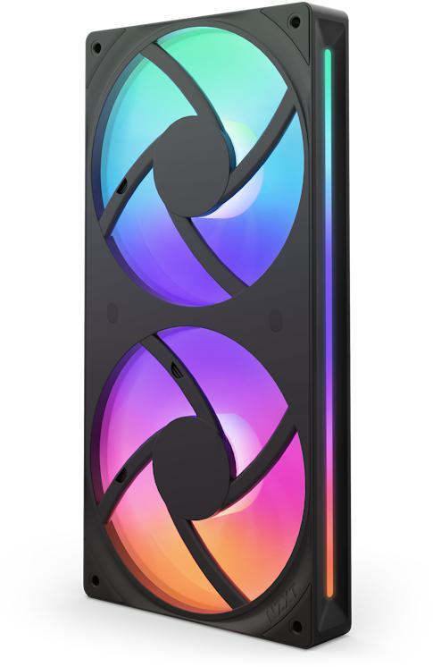 Picture of Picture of Ventoinha NZXT F240 RGB Core Single-Frame Pretas - Dupla Ventoínha 120mm (240mm)