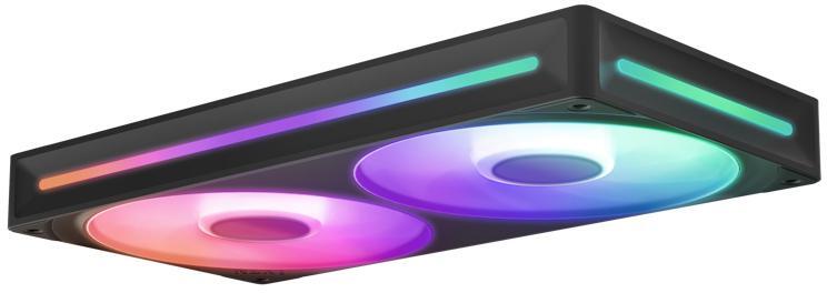 NZXT - Ventoinha NZXT F240 RGB Core Single-Frame Pretas - Dupla Ventoínha 120mm (240mm)
