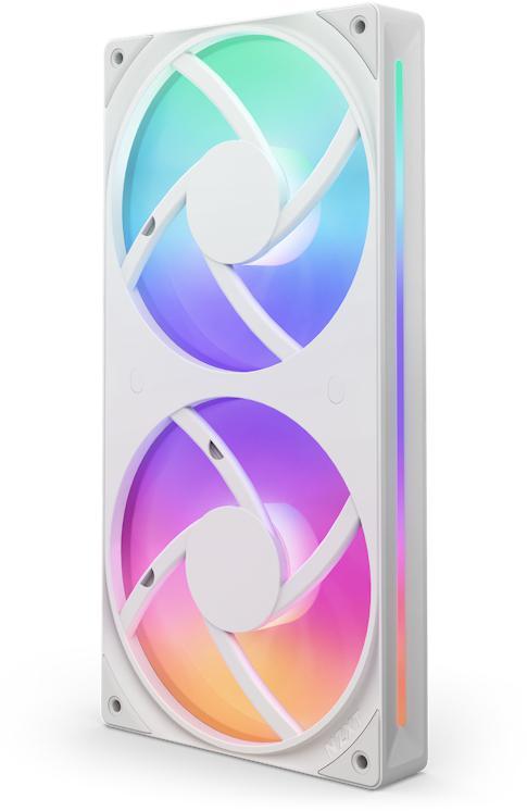 Picture of Picture of Ventoinha NZXT F240 RGB Core Single-Frame Brancas - Dupla Ventoínha 120mm (240mm)