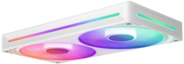 NZXT - Ventoinha NZXT F240 RGB Core Single-Frame Brancas - Dupla Ventoínha 120mm (240mm)