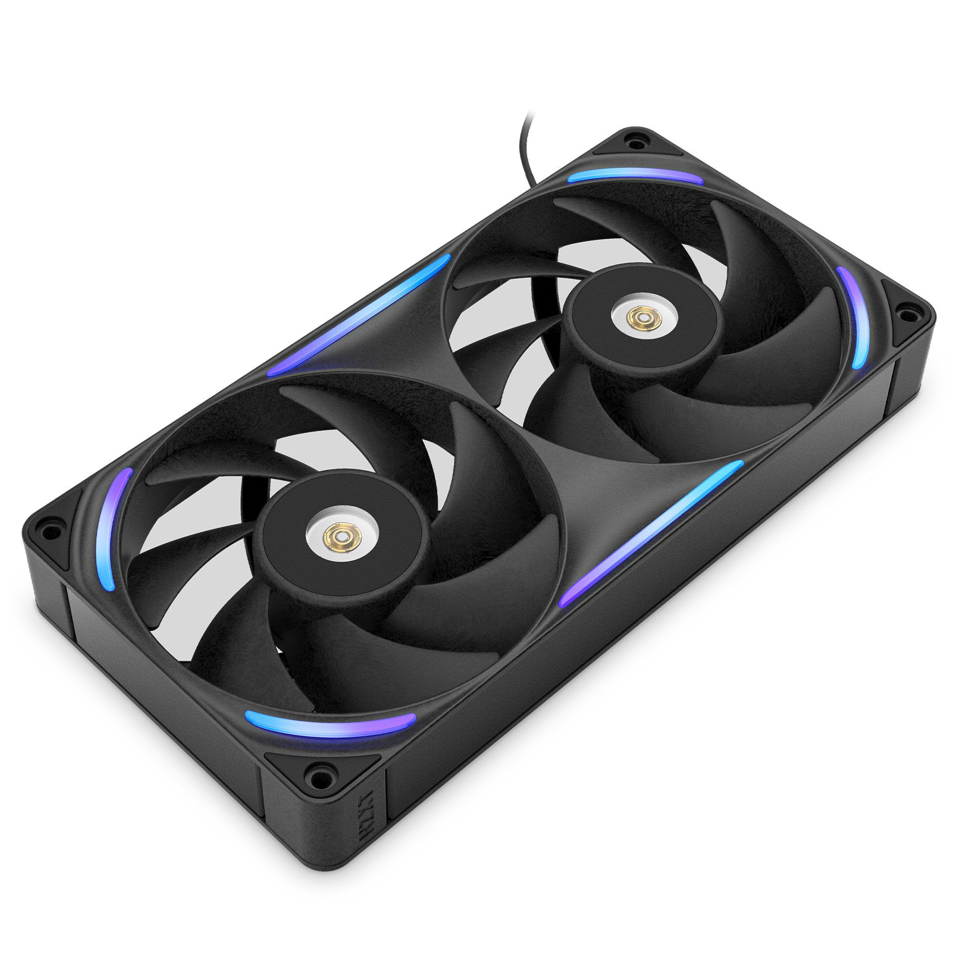 NZXT - Ventoinha NZXT F240X Perfomance RGB Single-Frame Pretas - Dupla Ventoínha 120mm (240mm)