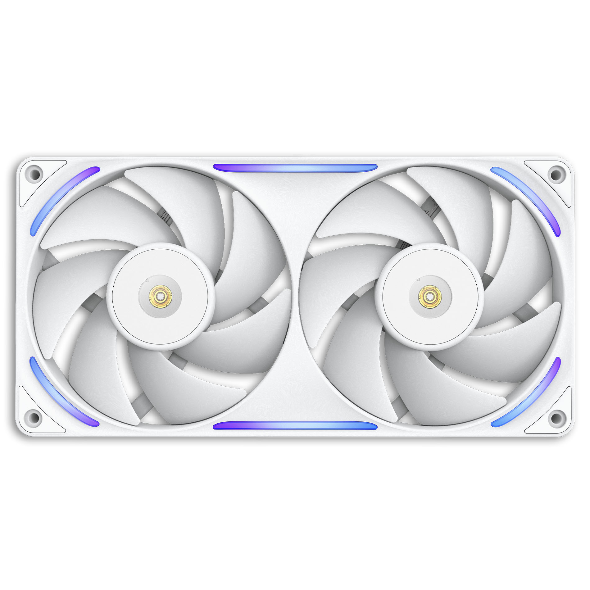 NZXT - Ventoinha NZXT F240X Perfomance RGB Single-Frame Brancas - Dupla Ventoínha 120mm (240mm)