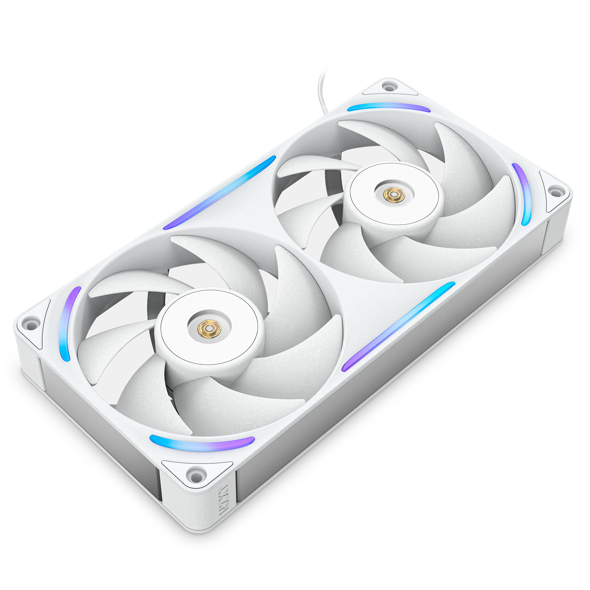 NZXT - Ventoinha NZXT F240X Perfomance RGB Single-Frame Brancas - Dupla Ventoínha 120mm (240mm)