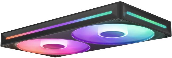 NZXT - Ventoinha NZXT F280 RGB Core Single-Frame Pretas - Dupla Ventoínha 140mm (280mm)