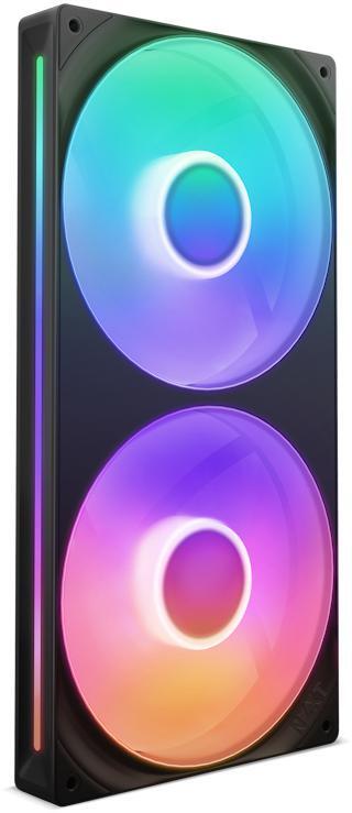 Picture of Picture of Ventoinha NZXT F280 RGB Core Single-Frame Pretas - Dupla Ventoínha 140mm (280mm)