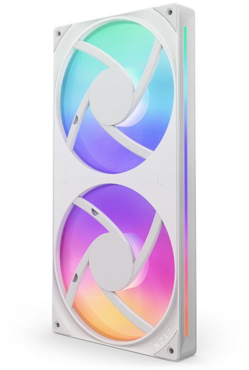 Picture of Picture of Ventoinha NZXT F280 RGB Core Single-Frame Brancas - Dupla Ventoínha 140mm (280mm)