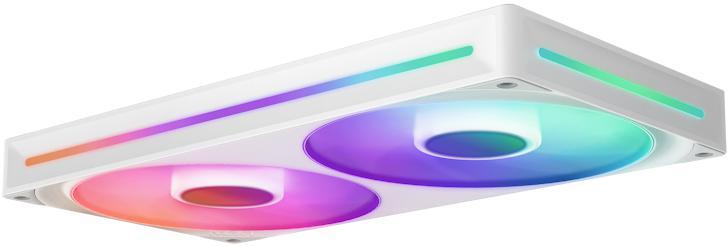 NZXT - Ventoinha NZXT F280 RGB Core Single-Frame Brancas - Dupla Ventoínha 140mm (280mm)