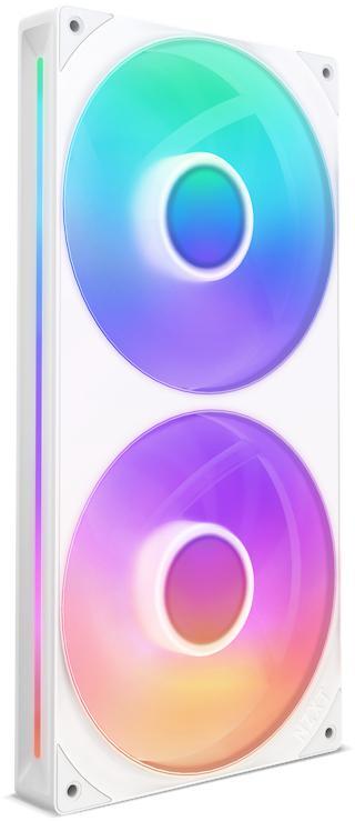 Picture of Picture of Ventoinha NZXT F280 RGB Core Single-Frame Brancas - Dupla Ventoínha 140mm (280mm)