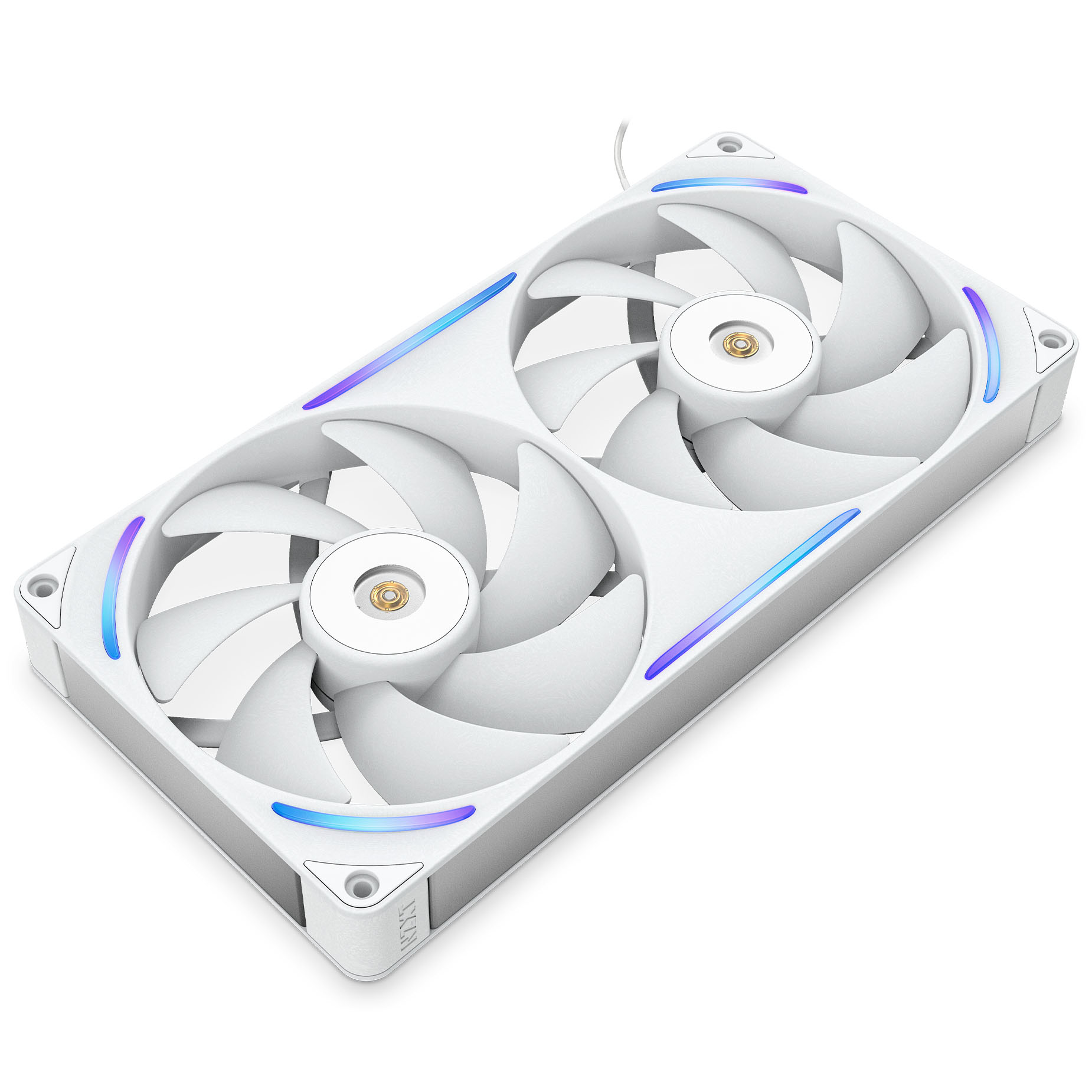 NZXT - Ventoinha NZXT F280X Perfomance RGB Single-Frame Brancas - Dupla Ventoínha 140mm (280mm)