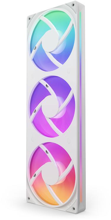 Picture of Picture of Ventoinha NZXT F360 RGB Core Single-Frame Brancas - Tripla Ventoinha 120mm ( 360mm )