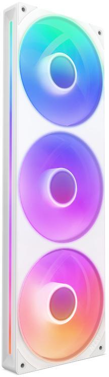Picture of Picture of Ventoinha NZXT F360 RGB Core Single-Frame Brancas - Tripla Ventoinha 120mm ( 360mm )
