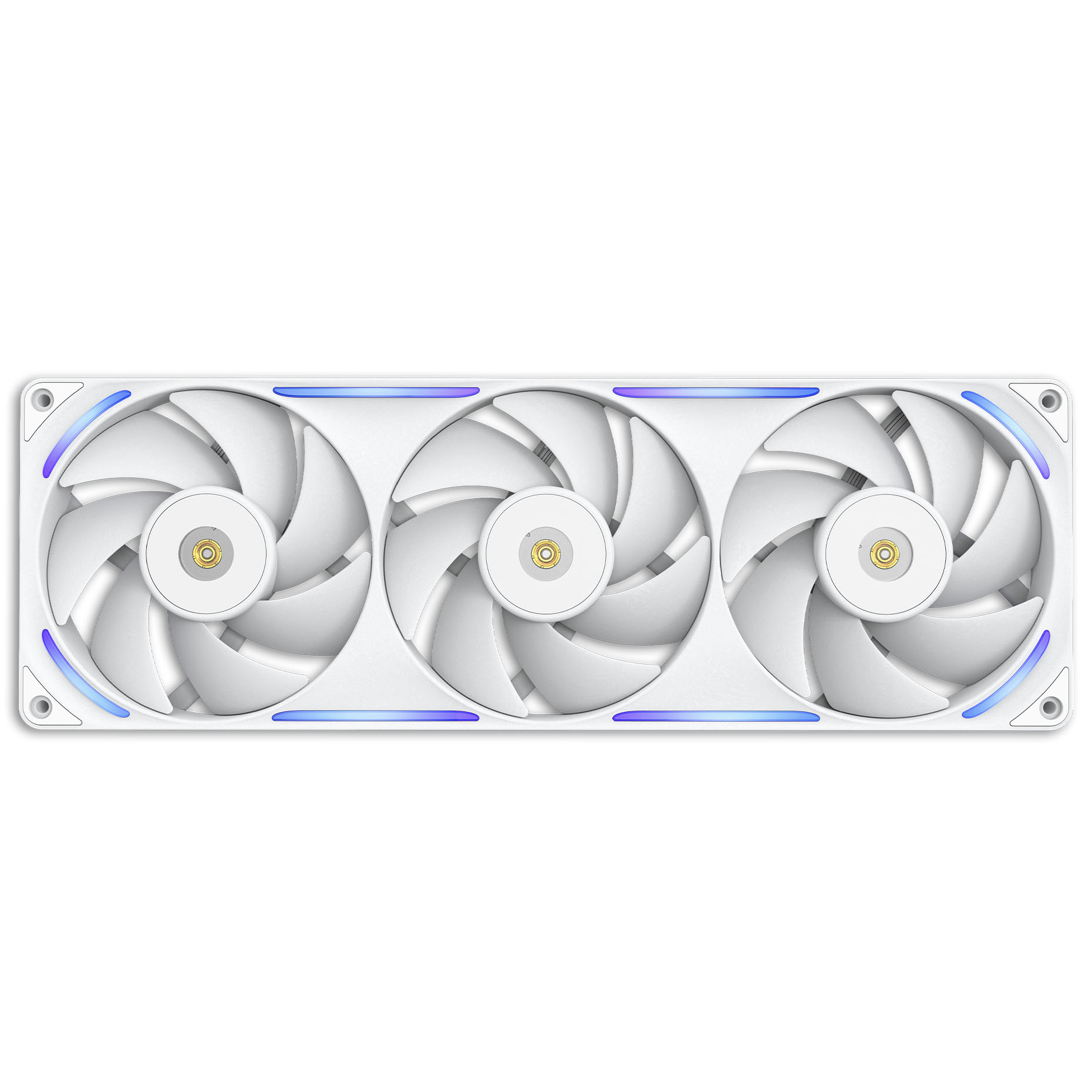 NZXT - Ventoinha NZXT F360x Perfomance RGB 120mm - Single-Frame Brancas - Tripla Ventoínha 120mm (360mm)