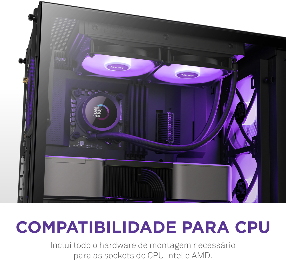 Picture of Picture of Water Cooler CPU NZXT Kraken 240 RGB Preto