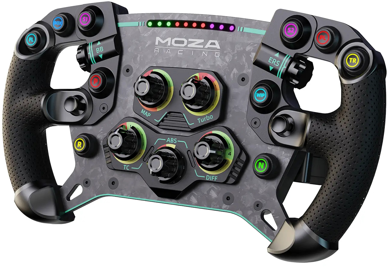 Moza Racing - Volante MOZA Racing GS V2P Pele-Microfibra RS056
