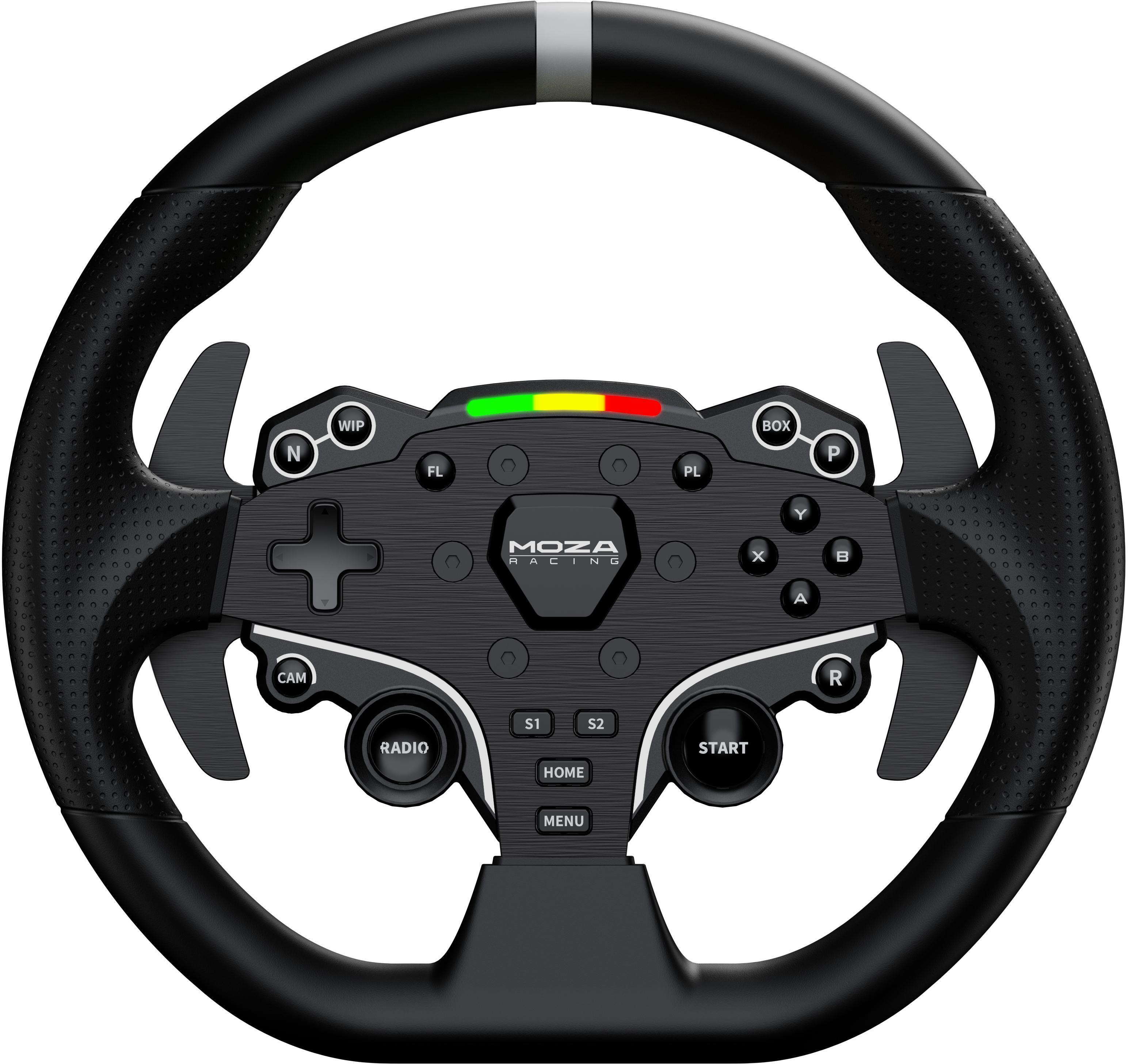 Moza Racing - Conjunto MOZA Racing R3 Racing Simulator PC ( Base Volante Direct Drive R3 + Volante ES + Pedais SR-P Lite + Suporte de Mesa R5)