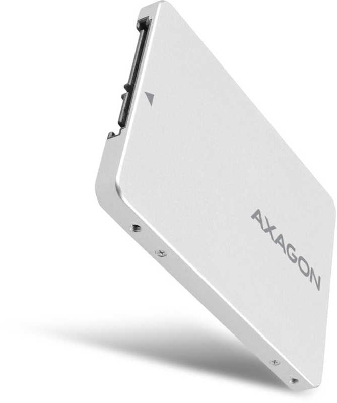 AXAGON - Caixa Interna AXAGON RSS-M2SD SATA 2.5" para NGFF M.2 SSD, Aluminio Silver