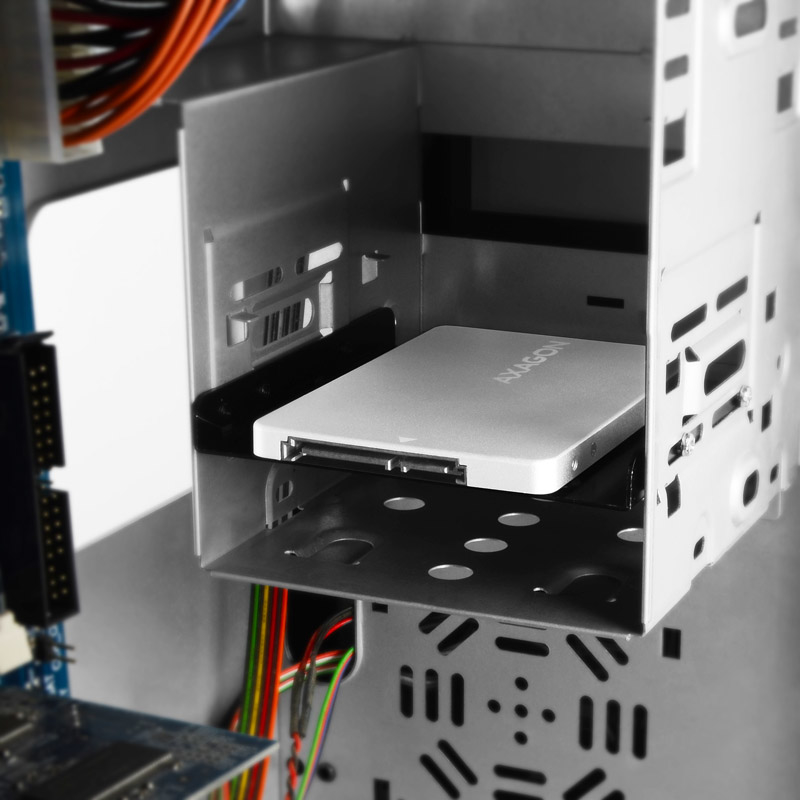 AXAGON - Caixa Interna AXAGON RSS-M2SD SATA 2.5" para NGFF M.2 SSD, Aluminio Silver