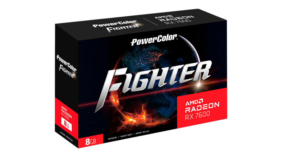 PowerColor - Gráfica PowerColor Radeon RX 7600 Fighter 8GB GDDR6