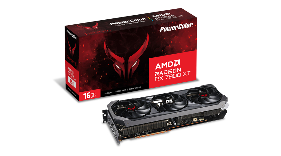 PowerColor - Gráfica PowerColor Radeon RX 7800 XT Red Devil OC 16GB GDDR6